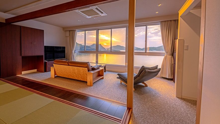 あぶと本館の海が見える部屋