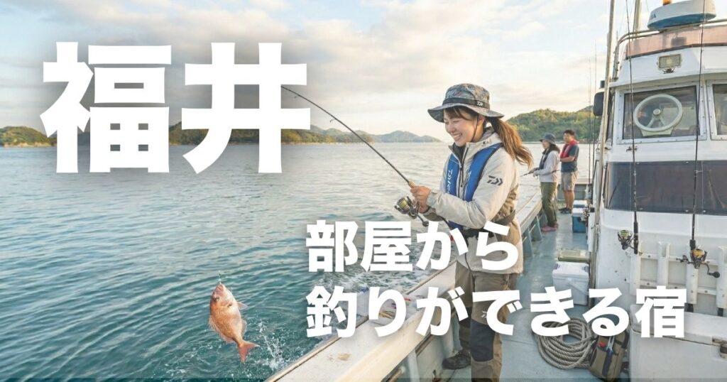 福井で部屋から釣りができる宿7選!手ぶらOKで釣り体験付きプランも紹介
