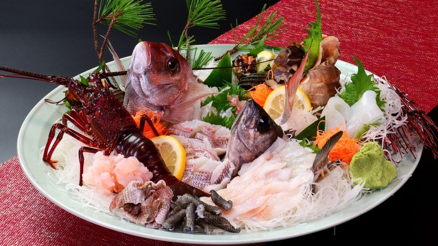 釣り宿海英の舟盛り