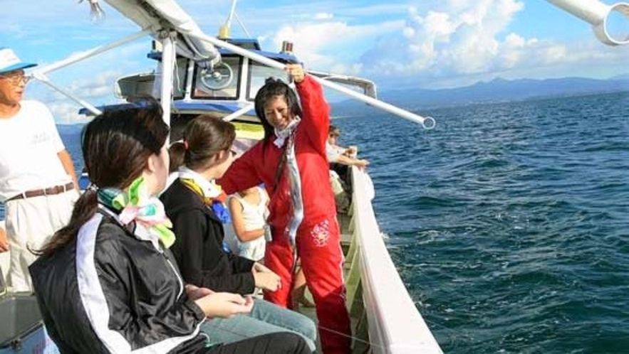 湯の児温泉 海と夕やけ（水俣市）太刀魚釣り体験