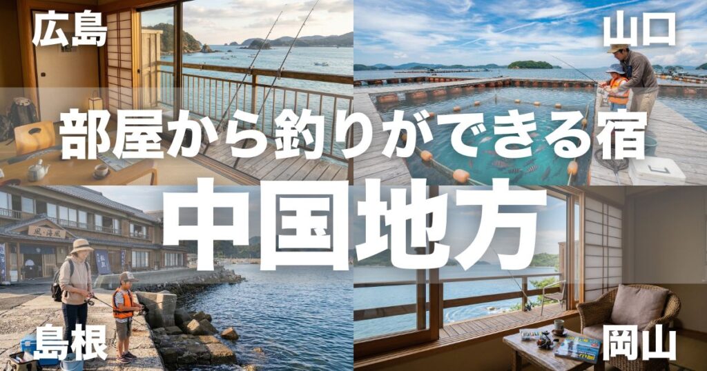 中国地方で部屋から釣りができる宿10選！初心者・子連れ旅行に人気の宿まとめ
