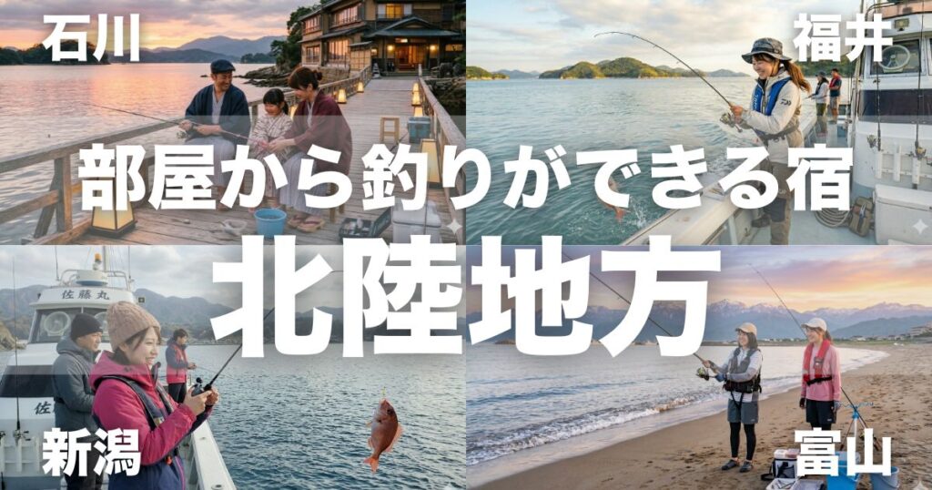北陸で部屋から釣りができる宿5選！手ぶらOK・子連れで楽しめるおすすめ宿