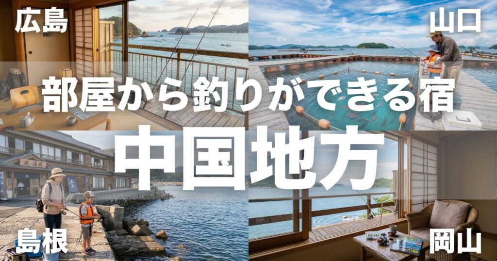 中国地方で部屋から釣りができる宿10選！初心者・子連れ旅行に人気の宿まとめ