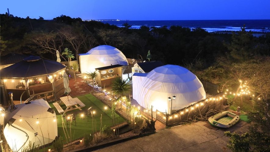 隠れ家四季の月(鉾田市)海が近いグランピング施設