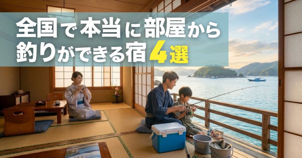 全国の本当に部屋から釣りができる宿！移動・疲労ゼロで最高に快適すぎる宿4選