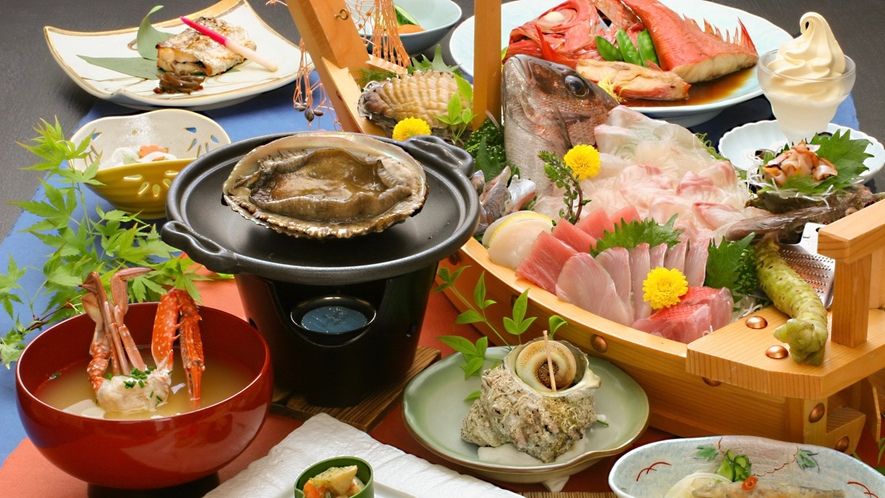 味と湯の宿 ニューとみよしの夕食