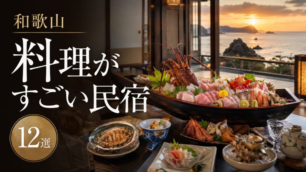 【和歌山】料理がすごい民宿12選|食べきれないクエ・本マグロ・舟盛りの宿