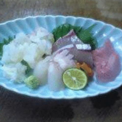 権現山荘の刺身