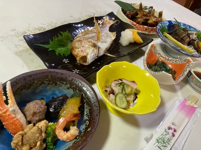 民宿 室戸荘の地魚料理