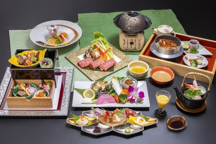 明山荘の会席料理