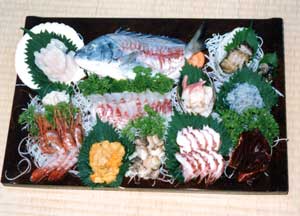 奥松島 民宿 かみの家の海鮮料理