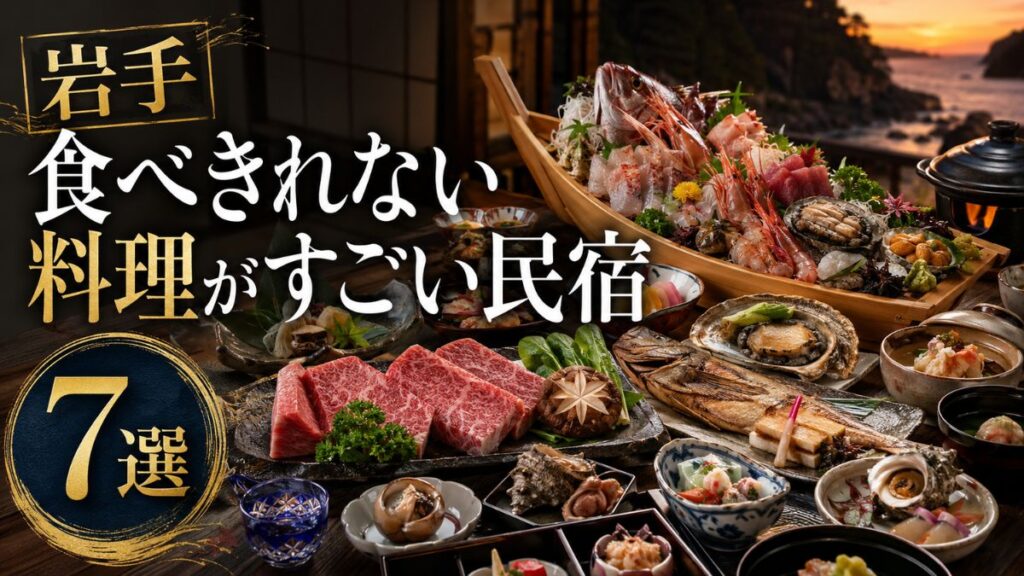 岩手で食べきれない料理がすごい民宿7選!前沢牛と三陸海鮮の宿を厳選