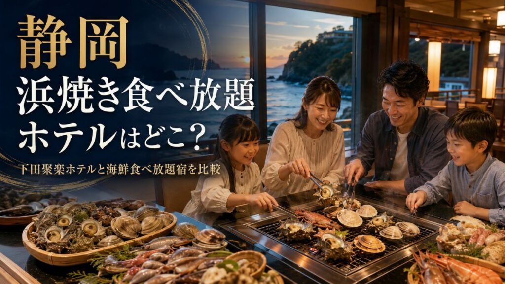 【静岡】浜焼き食べ放題ホテルはどこ？下田聚楽ホテルと海鮮食べ放題宿を比較