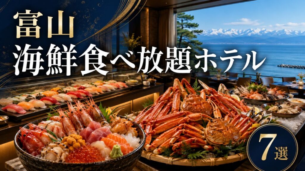 【富山】海鮮食べ放題ホテル7選｜寿司食べ放題・海鮮丼・カニの宿