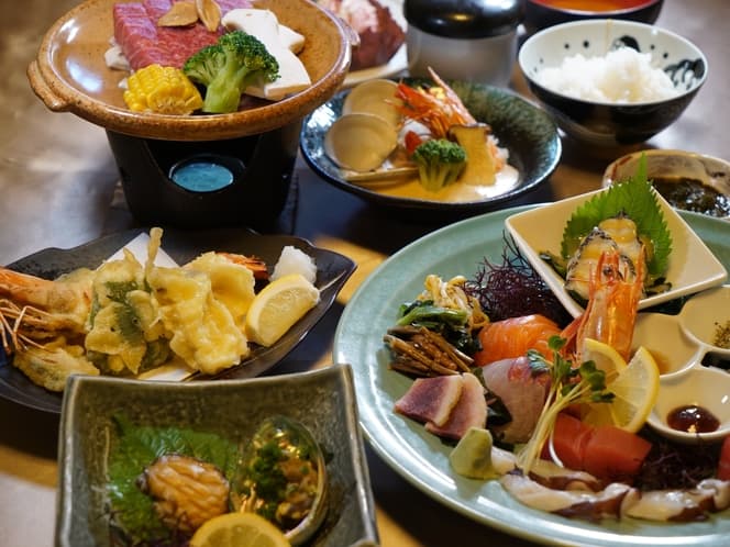 民宿しらいしの6500円会席コース