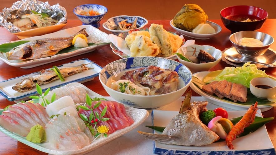 一二海の天草の豊かな海の幸や手作り料理