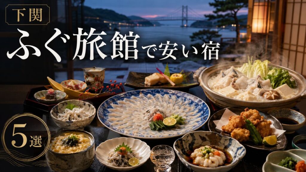 下関のふぐ旅館で安い宿5選!会席とフルコースの料金を比較