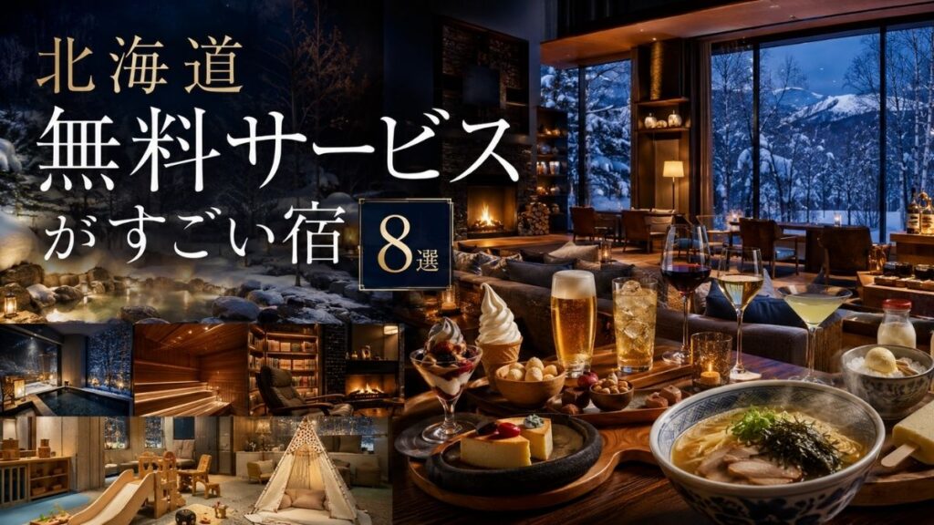 北海道で無料サービスがすごい宿8選!ラウンジ・夜食・飲み放題が嬉しいホテル