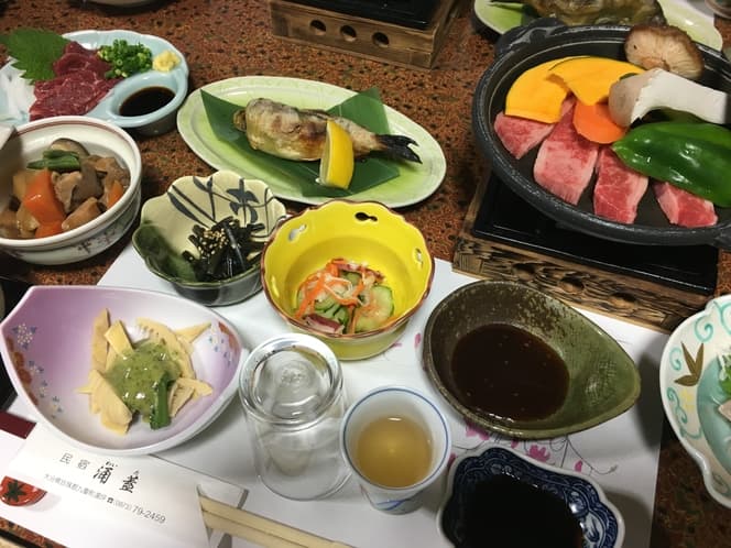 民宿 涌蓋の夕食