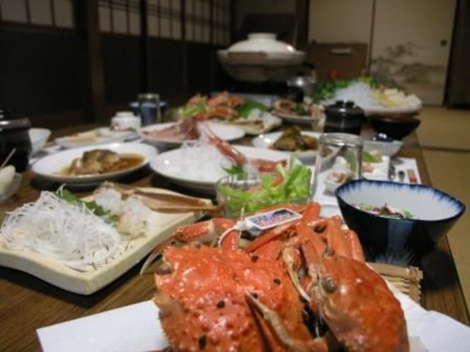 龍神荘の蟹料理